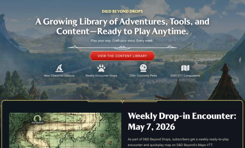 威世智D&D Beyond数字平台“DDB Drops”内容分发